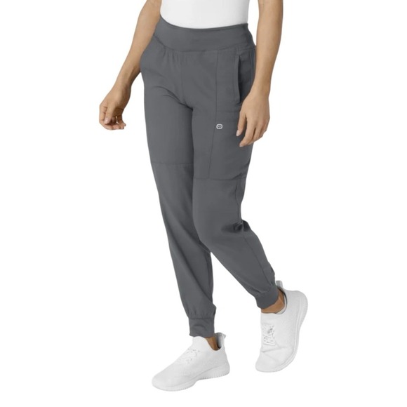 Wink W123 Women's Comfort Waist Cargo Jogger Scrub Pants XXS Pewter - Picture 3 of 8